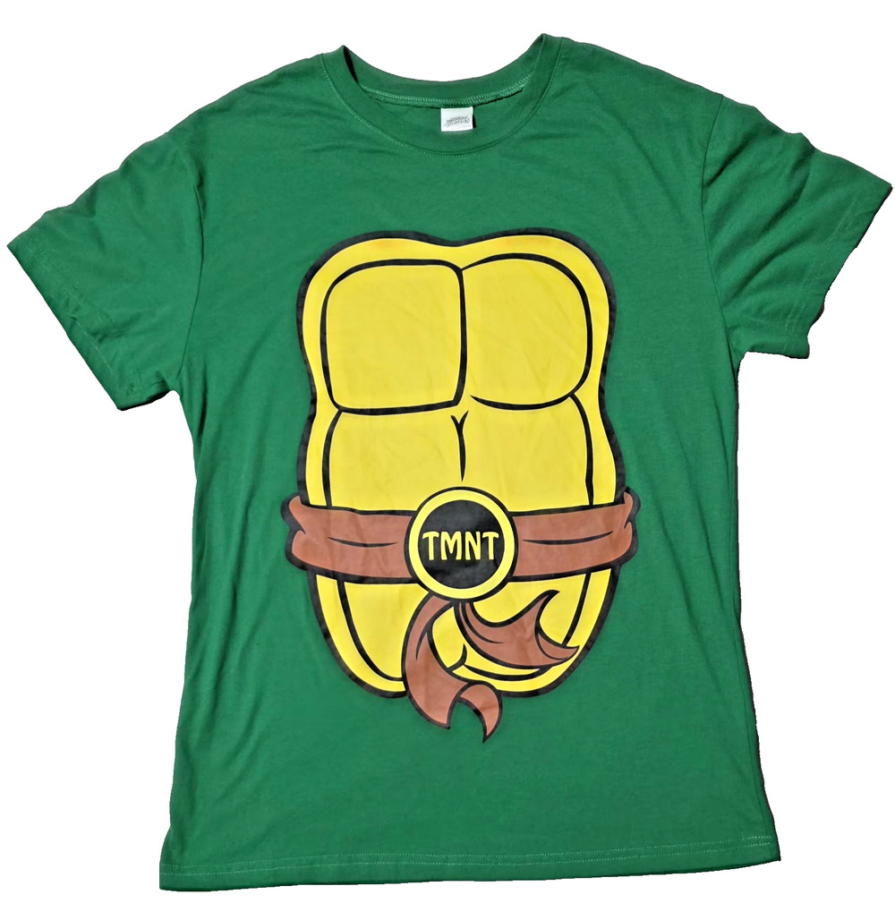 TMNT Teenage Mutant Ninja Turtles Costume T-Shirt Double Sided Graphic Large